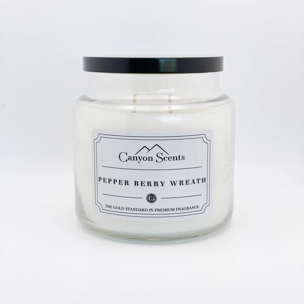 Pepper Berry Wreath White Wax