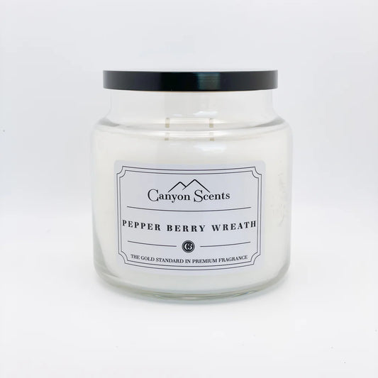 Pepper Berry Wreath White Wax